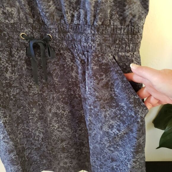 Ideology Snake Print Drawstring Waist Dress - Picture 3 of 8